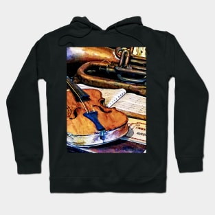 Music - Violin And Bugle Hoodie